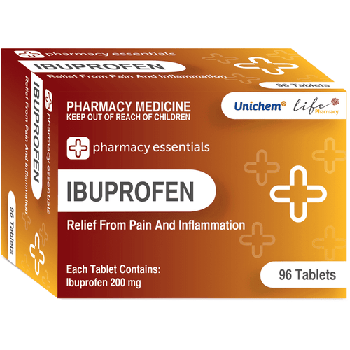 Ibuprofen 200mg 96 Tablets Pharmacy Essentials - Life Pharmacy Orewa