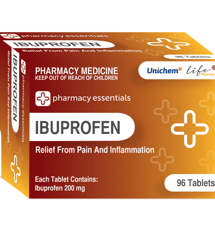Ibuprofen 200mg 96 Tablets Pharmacy Essentials - Life Pharmacy Orewa
