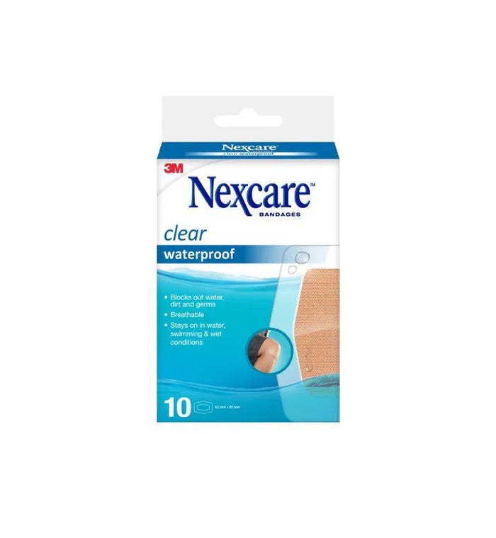 Nexcare Clear Waterproof Large 10Pk