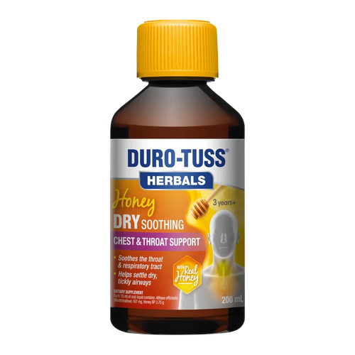 Duro-Tuss Herbals Honey Dry Soothing Chest & Throat Support 200Ml