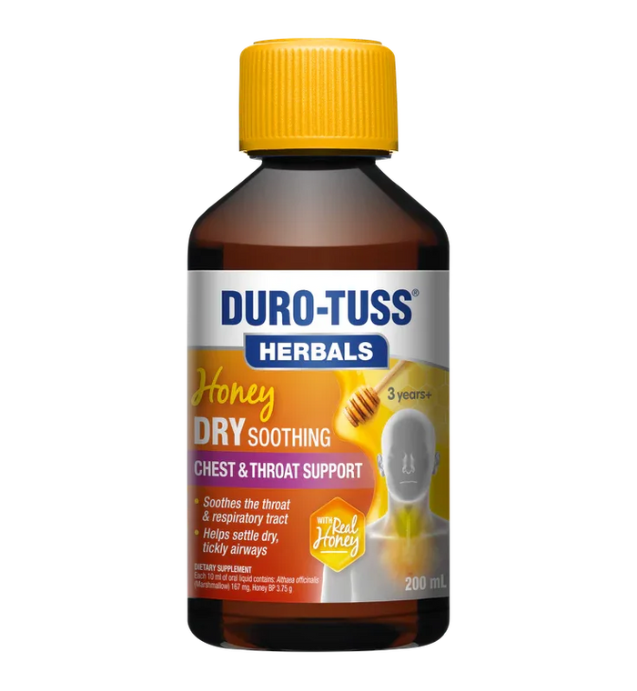 Duro-Tuss Herbals Honey Dry Soothing Chest & Throat Support 200Ml