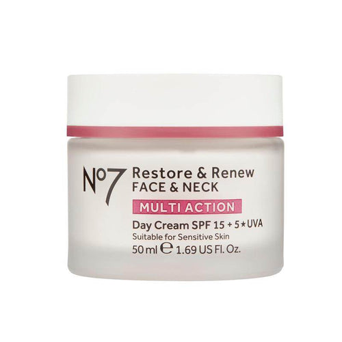 No7 Restore & Renew Face & Neck Multi Action Day Cream 50ml - Life Pharmacy Orewa