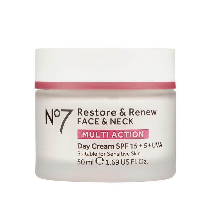 No7 Restore & Renew Face & Neck Multi Action Day Cream 50ml - Life Pharmacy Orewa