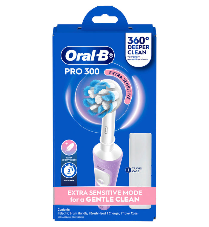 Oral B Pro 300 Clean Power Brush Lilac