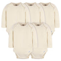 Boody Baby Bodysuit Long Sleeve 3-6 Months Natural White - Life Pharmacy Orewa