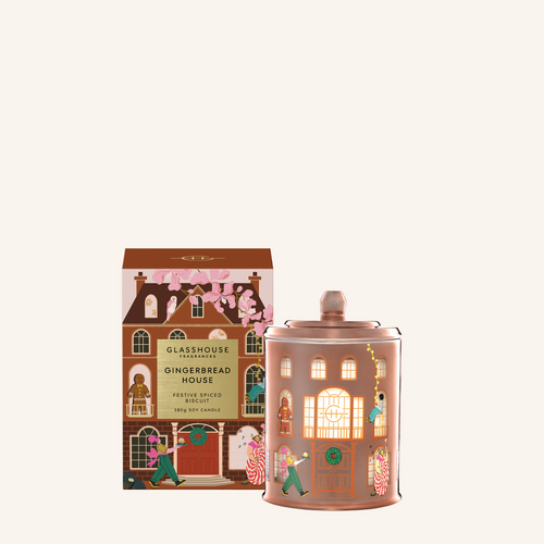 Glasshouse Candle 380G Gingerbread House by Life Pharmacy Orewa