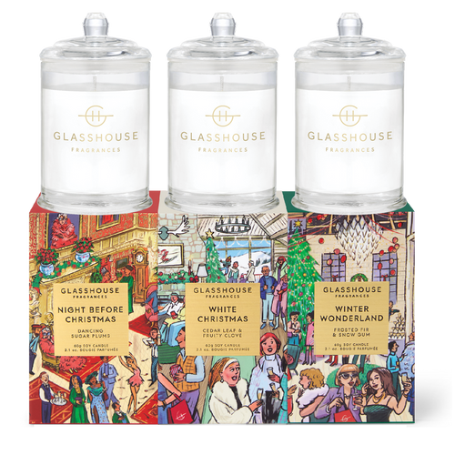 Glasshouse Candle 60G Christmas Trio Set by Life Pharmacy Orewa