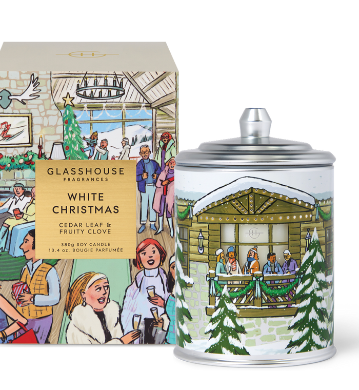 Glasshouse Candle 380G White Christmas by Life Pharmacy Orewa