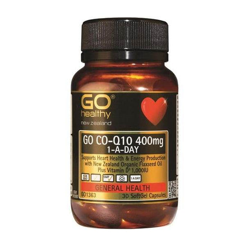 Go Co-Q10 400Mg 1-A-Day Maximum Strength 30 Caps - Life Pharmacy Orewa
