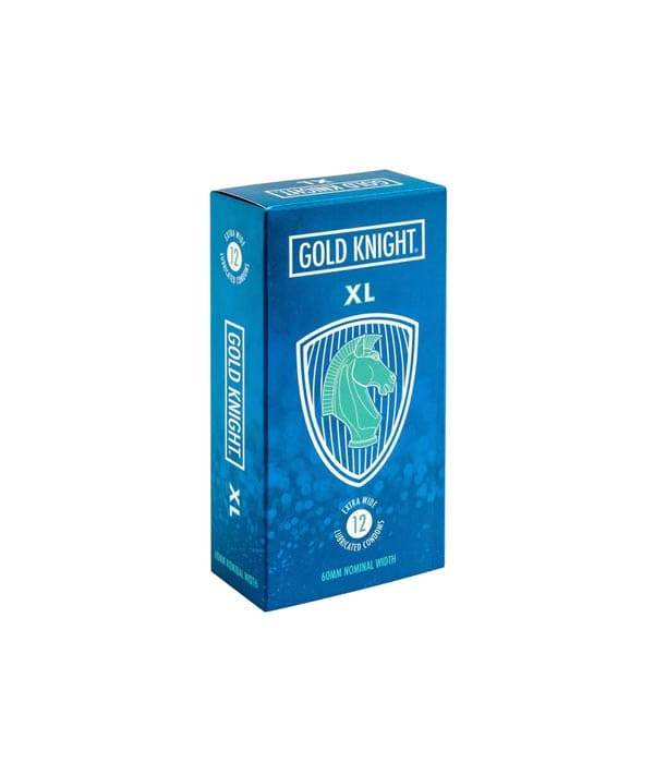 Gold Knight XL Condoms 12 pack 60mm - Life Pharmacy Orewa