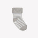 Boody Baby Socks Set of Three 3 to 6 Months Grey White Stripe - Life Pharmacy Orewa