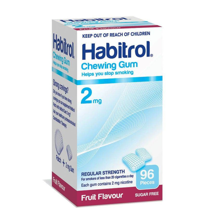 Habitrol Gum Fruit 2mg 96 OTC - Life Pharmacy Orewa
