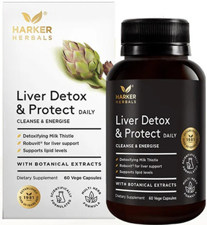 Harker Herbals Liver, Detox & Protect Vegecapsules 60