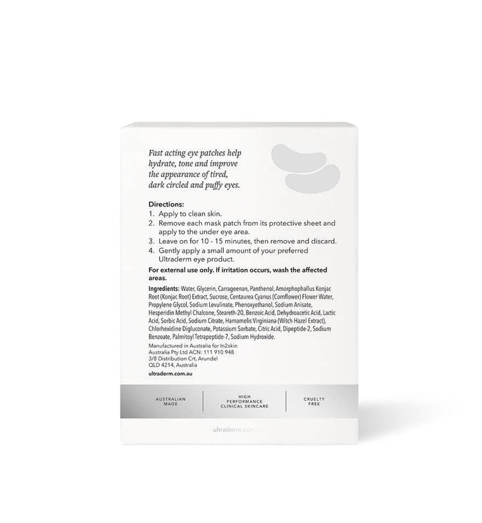 UltraDerm HYydra Express Eye Patches, 6's - Life Pharmacy Orewa