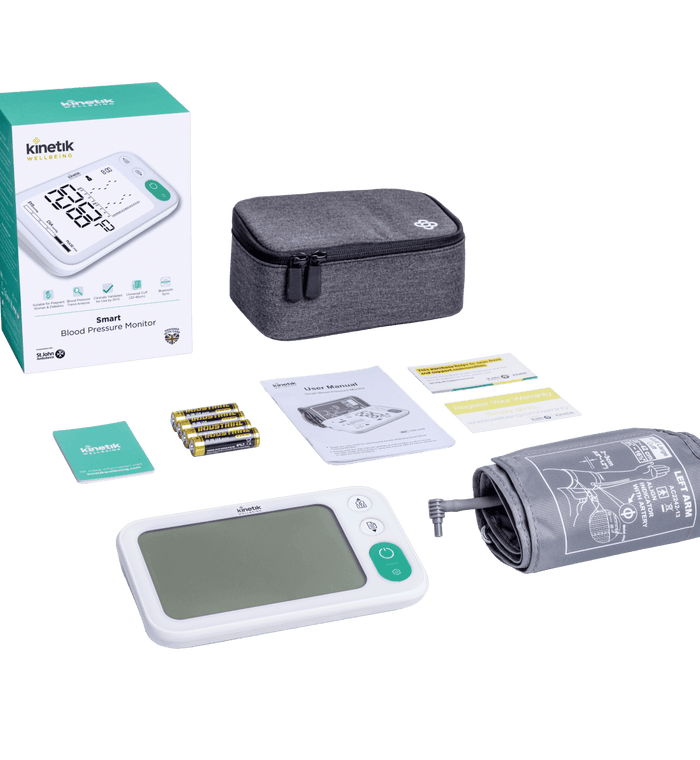 Kinetik Smart Blood Pressure Monitor with Bluetooth Connectivity and User-Friendly Design - Life Pharmacy Orewa