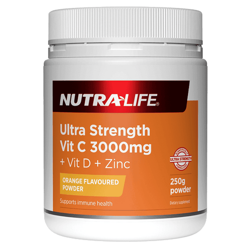 Nutralife Ultra Strength Vit C 3000Mg 250G - Life Pharmacy Orewa