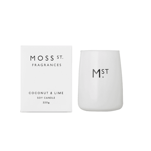 Moss St Candle Coconut & Lime 80Gm - Life Pharmacy Orewa