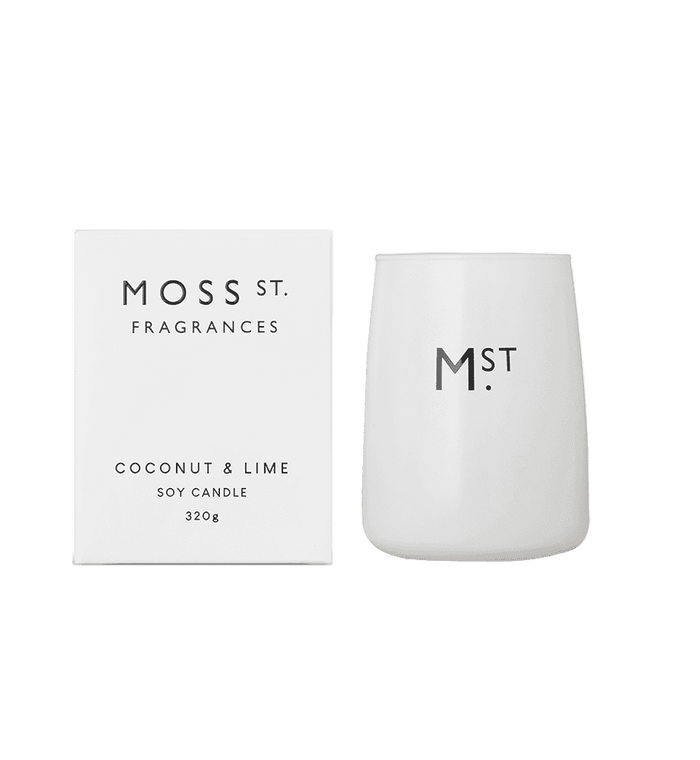 Moss St Candle Coconut & Lime 320Gm - Life Pharmacy Orewa