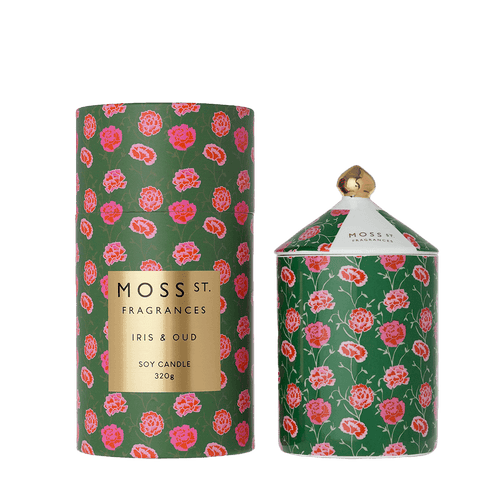 Moss St 320G Candle Iris & Oud - Life Pharmacy Orewa