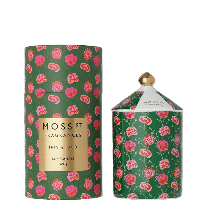 Moss St 320G Candle Iris & Oud - Life Pharmacy Orewa
