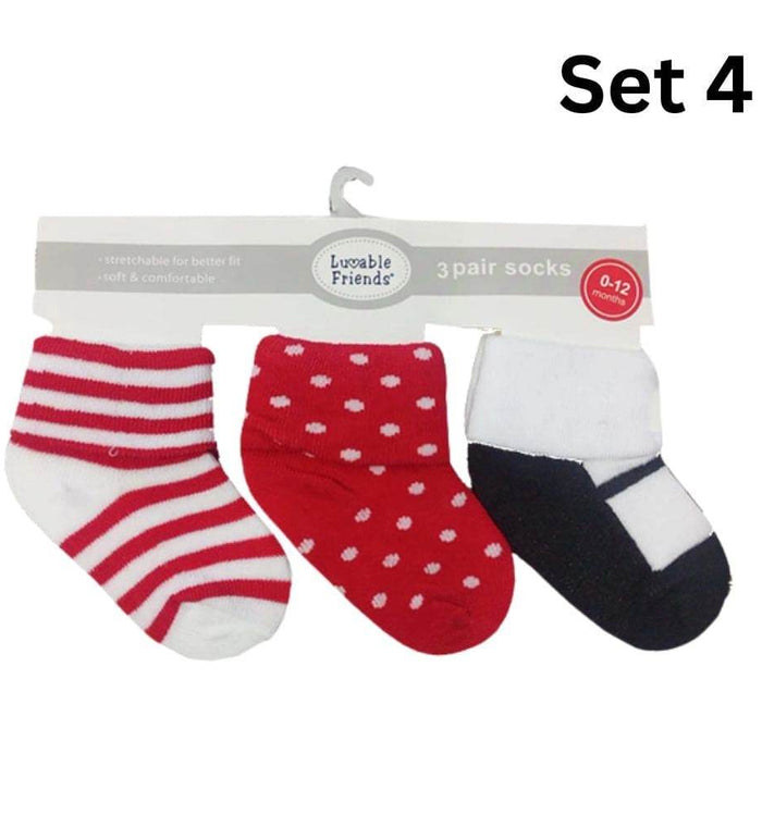 Boody Baby Socks Set of Three 0 to 3 Months Grey White Stripe - Life Pharmacy Orewa