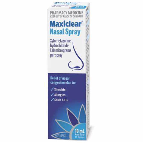 Maxiclear Xylometazoline Nasal Spray 10Ml - Life Pharmacy Orewa