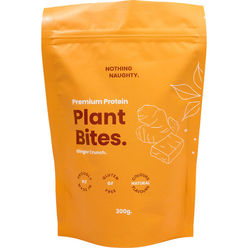 Nothing Naughty Plant Protein Bites Ginger Crunch
