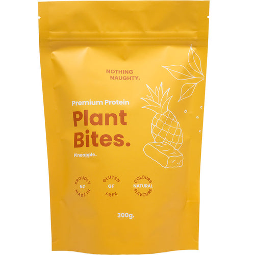 Nothing Naughty Plant Protein Bites Pineapple 300G