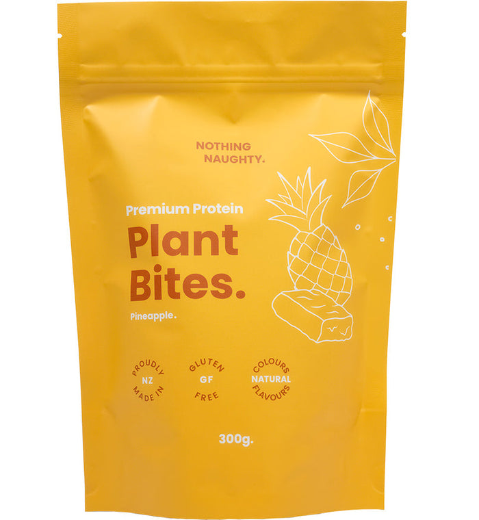 Nothing Naughty Plant Protein Bites Pineapple 300G