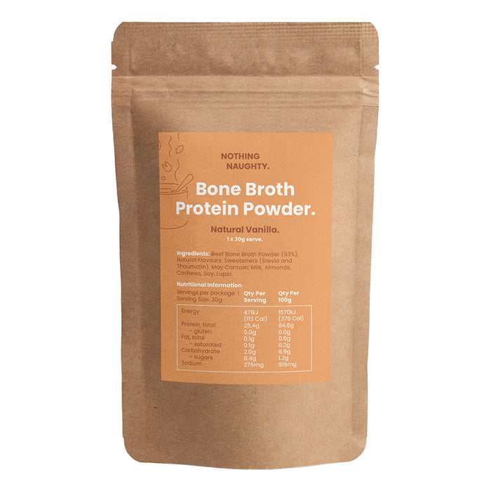 Nothing Naughty Bone Broth Powder Chocolate 30gm