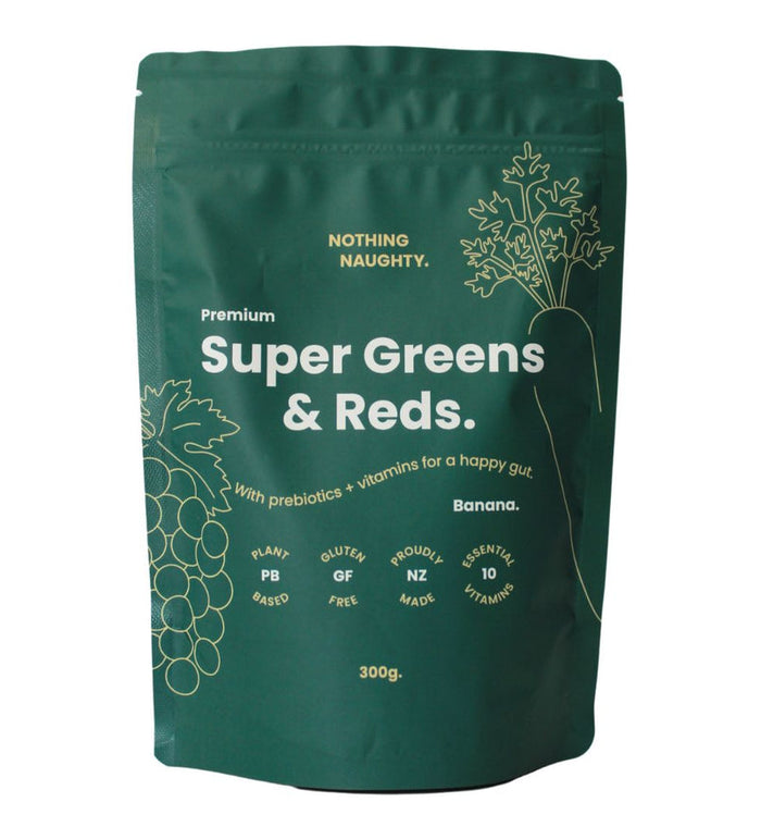 Nothing Naughty Super Greens & Reds Banana 300G