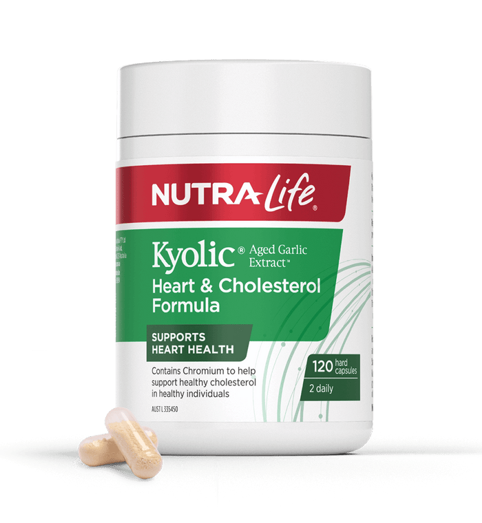 Nutra-Life Kyolic Aged Garlic Extract Heart & Cholesterol Formula 60 Capsules