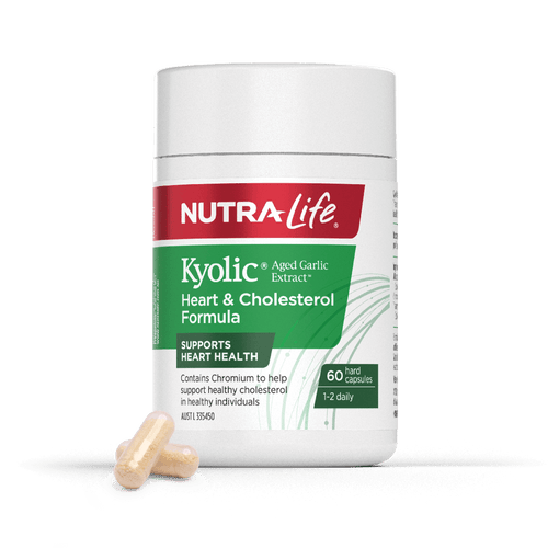 Nutra-Life Kyolic Aged Garlic Extract Heart & Cholesterol Formula 60 Capsules
