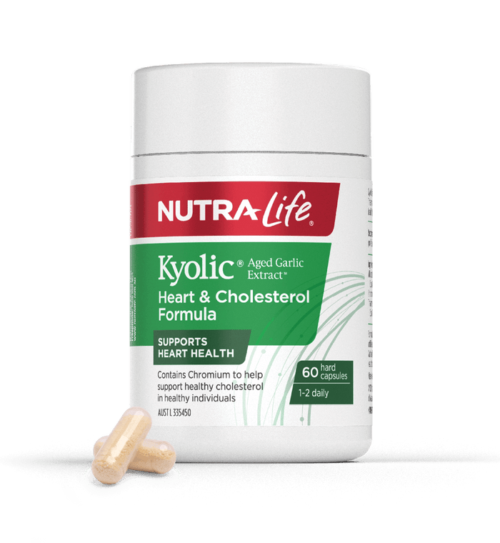 Nutra-Life Kyolic Aged Garlic Extract Heart & Cholesterol Formula 60 Capsules