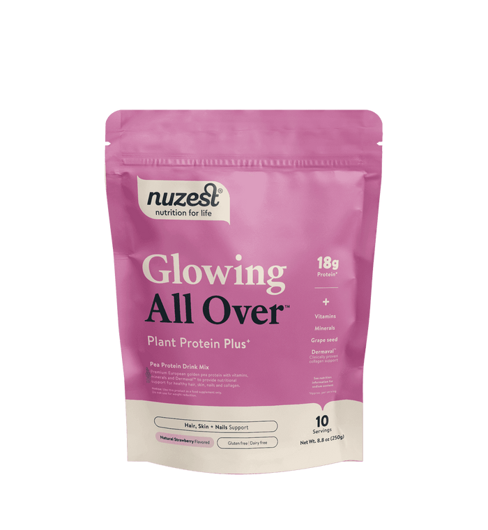 Nuzest Glo Pouch 250G Natural Strawberry - Life Pharmacy Orewa
