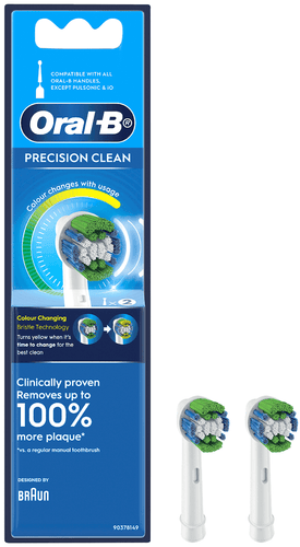 Oral B Precision Clean Toothbrush Refills 2 - Life Pharmacy Orewa