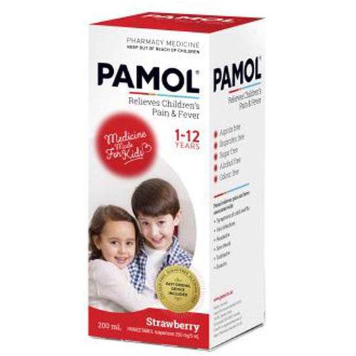 Pamol Susp All Ages C/Free S/Berry 200Ml - Life Pharmacy Orewa