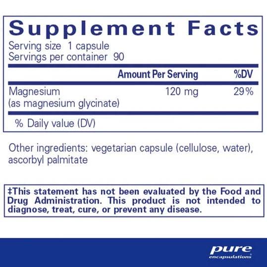 Pure Magnesium Glycinate 90 - Life Pharmacy Orewa