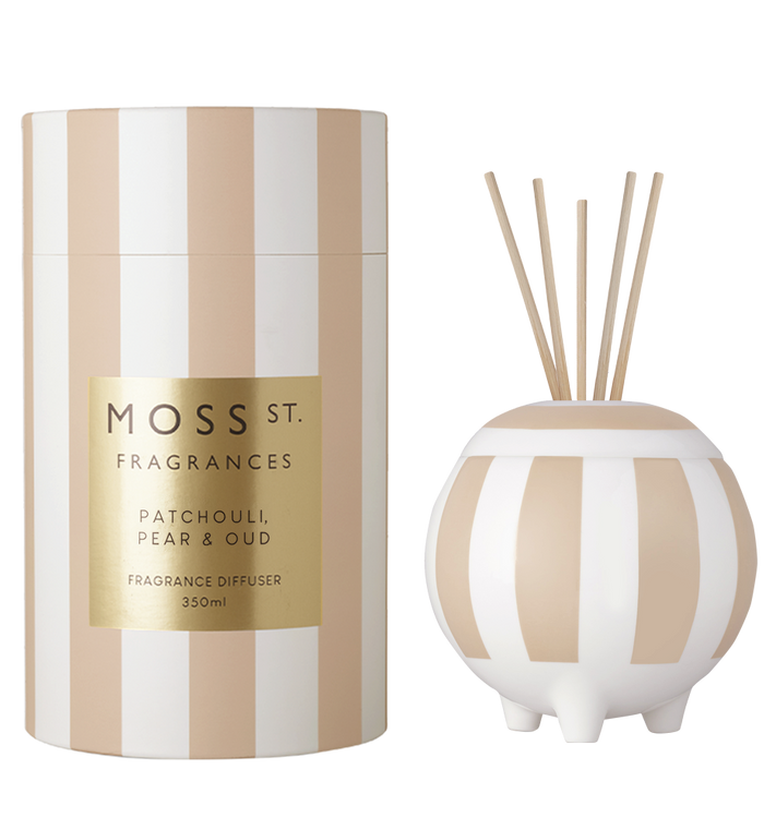 Moss St Diffuser Patchouli, Pear & Oud 350ml by Life Pharmacy Orewa