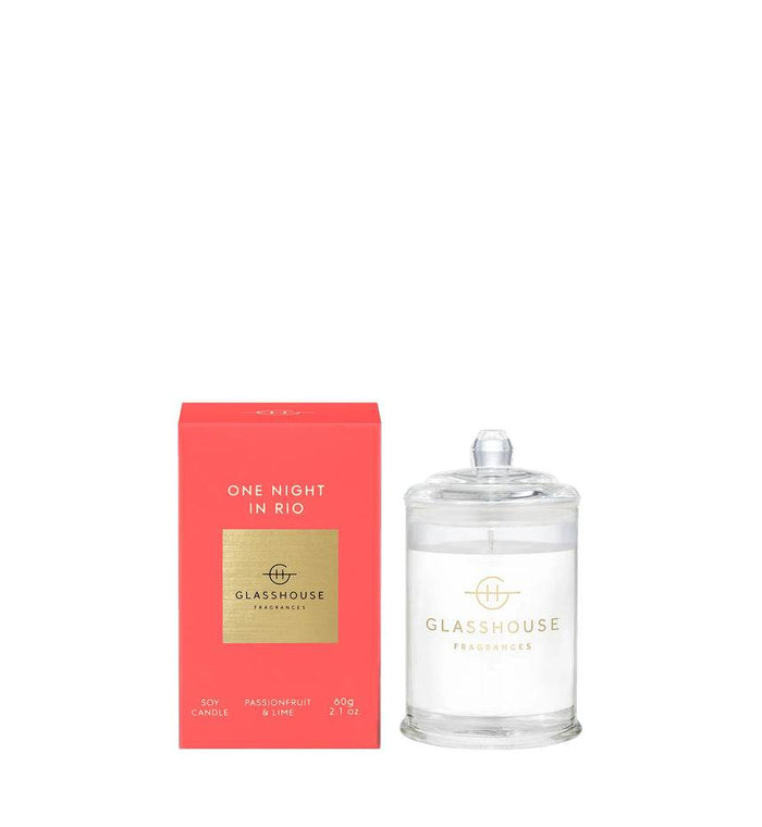 Glasshouse 60G One Night In Rio Candle - Life Pharmacy Orewa