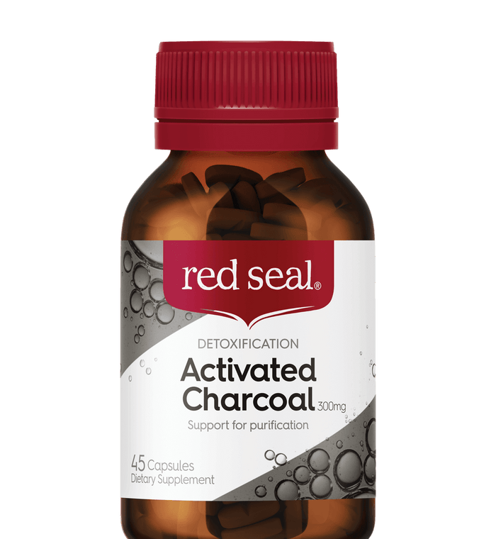Red Seal Activated Charcoal 300Mg 45 Capsules - Life Pharmacy Orewa