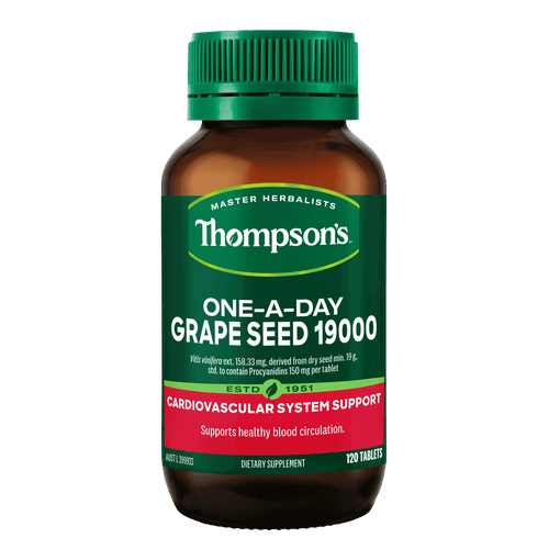 Thompson'S One-A-Day Grape Seed 19000Mg 120 Tabs - Life Pharmacy Orewa