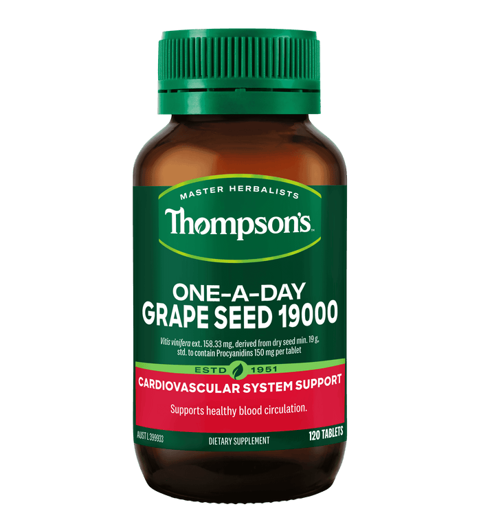 Thompson'S One-A-Day Grape Seed 19000Mg 120 Tabs - Life Pharmacy Orewa