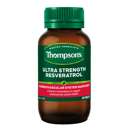 Thompson'S Ultra Strength Resveratrol 60 Tabs - Life Pharmacy Orewa