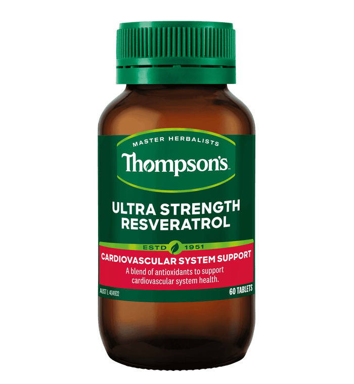 Thompson'S Ultra Strength Resveratrol 60 Tabs - Life Pharmacy Orewa