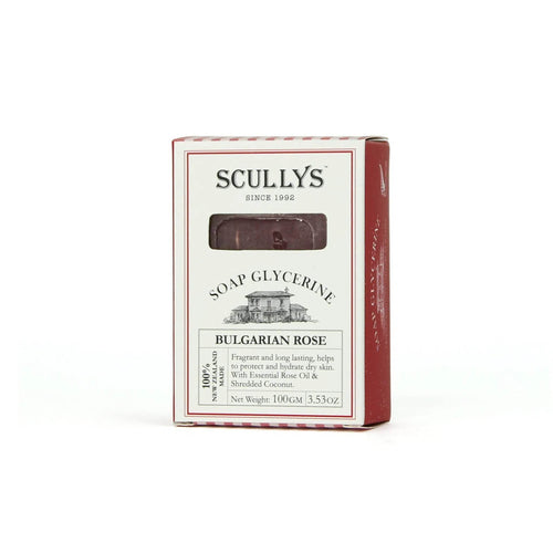 Scullys Rose Glycerine Soap 100G - Life Pharmacy Orewa