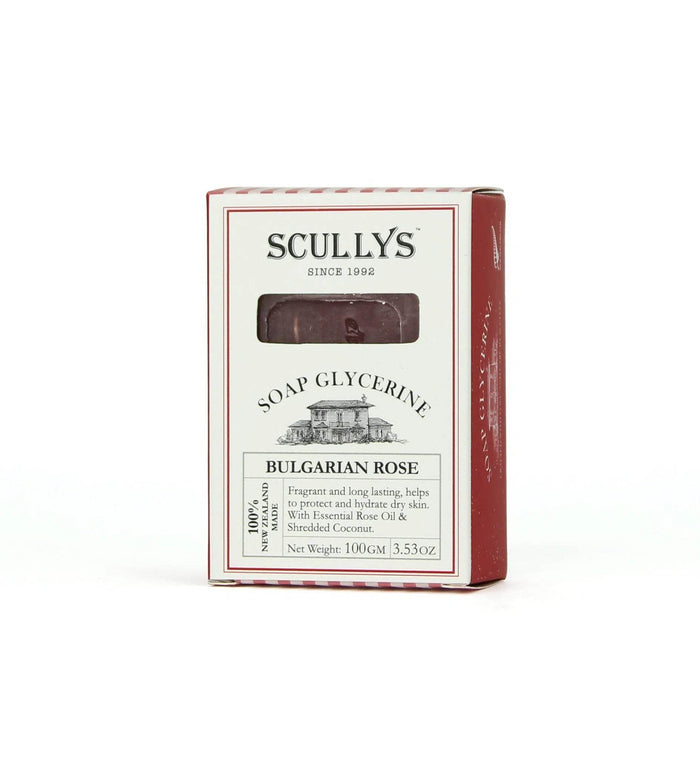 Scullys Rose Glycerine Soap 100G - Life Pharmacy Orewa