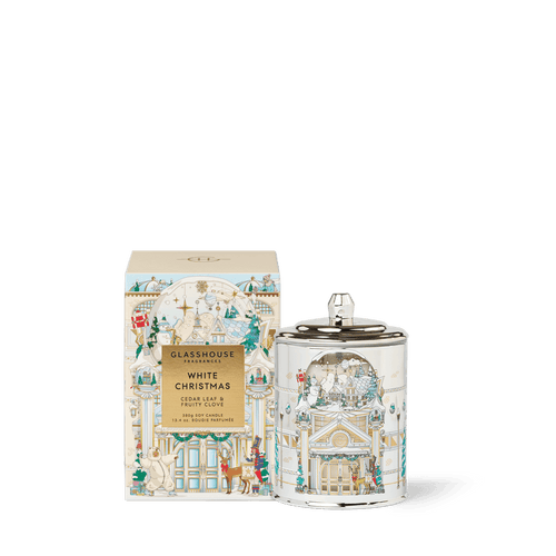 Glasshouse Fragrances White Christmas Candle 380g