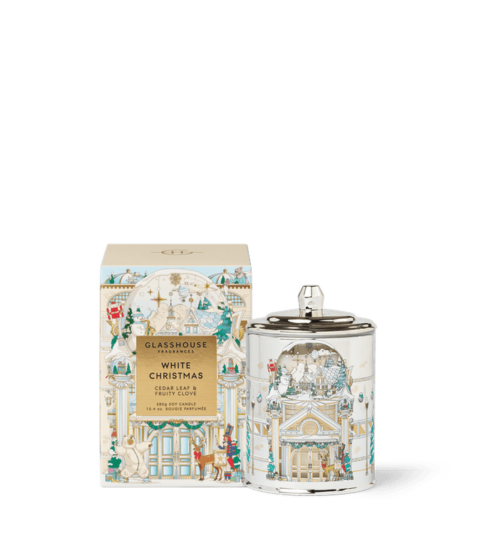 Glasshouse Fragrances White Christmas Candle 380g