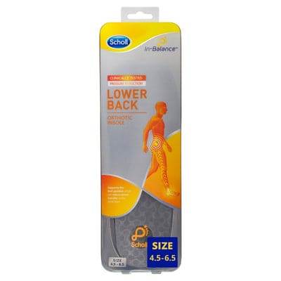 Scholl Ib Ortho Insol Lower Back Sml 1Ea - Life Pharmacy Orewa